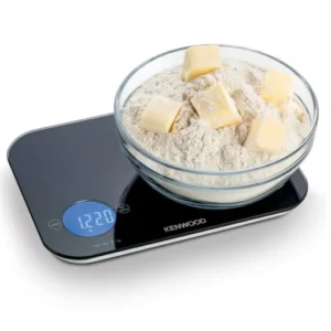 Alternative view of ميزان مطبخ رقمي كينوود WEP50.000BK – يزن حتى 8 كجم، تحكم باللمس، زجاج مقسّى 4 مم، وظيفة الوزن الصافي (Tare) وإيقاف تلقائي