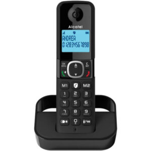 تليفون لاسلكى الكاتيل F860 – هاتف بدون أسلاك مزود بخاصية حظر المكالمات الذكي، يدعم حفظ 100 جهة اتصال، شاشة كبيرة بإضاءة خلفية، ومكبر صوت بخاصية التحدث بدون استخدام اليدين