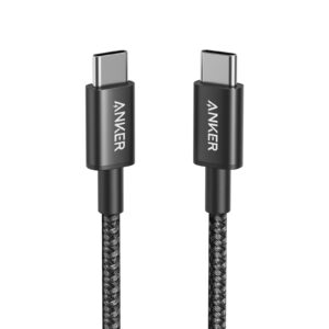 كابل أنكر 322 نايلون USB-C إلى USB-C بطول 1 متر بقدرة 60 واط (أسود) | موديل A8752H11 - العجيل مصر