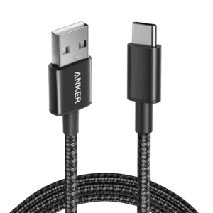 كابل أنكر نايلون USB-A إلى USB-C بطول 1.8 متر (أسود) | موديل A8173H11 - العجيل مصر